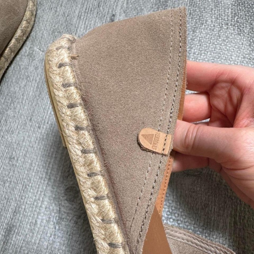Verbenas Leather Suede Espadrille Flats Slip On Shoes Women's 9 - Picture 5 of 6